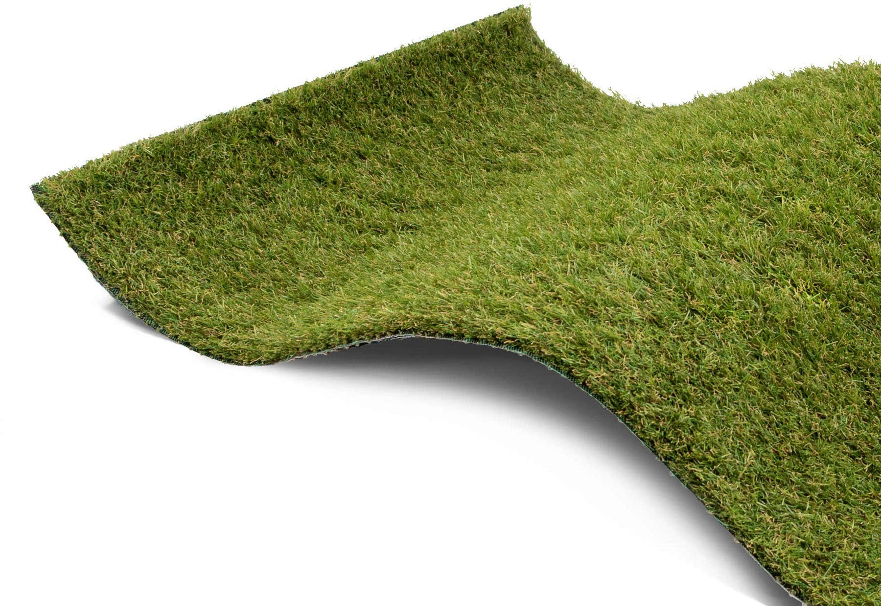 Kunstrasen COLORADO, Primaflor-Ideen in Textil, rechteckig, Höhe: 30 mm, mit Drainagefunktion, ideal für Balkon & Terrasse