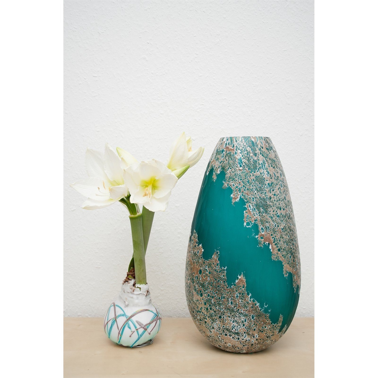 NTK-Collection Dekovase Vase Ocean XXL (Stück, 1 St), Dekovase Tischvase