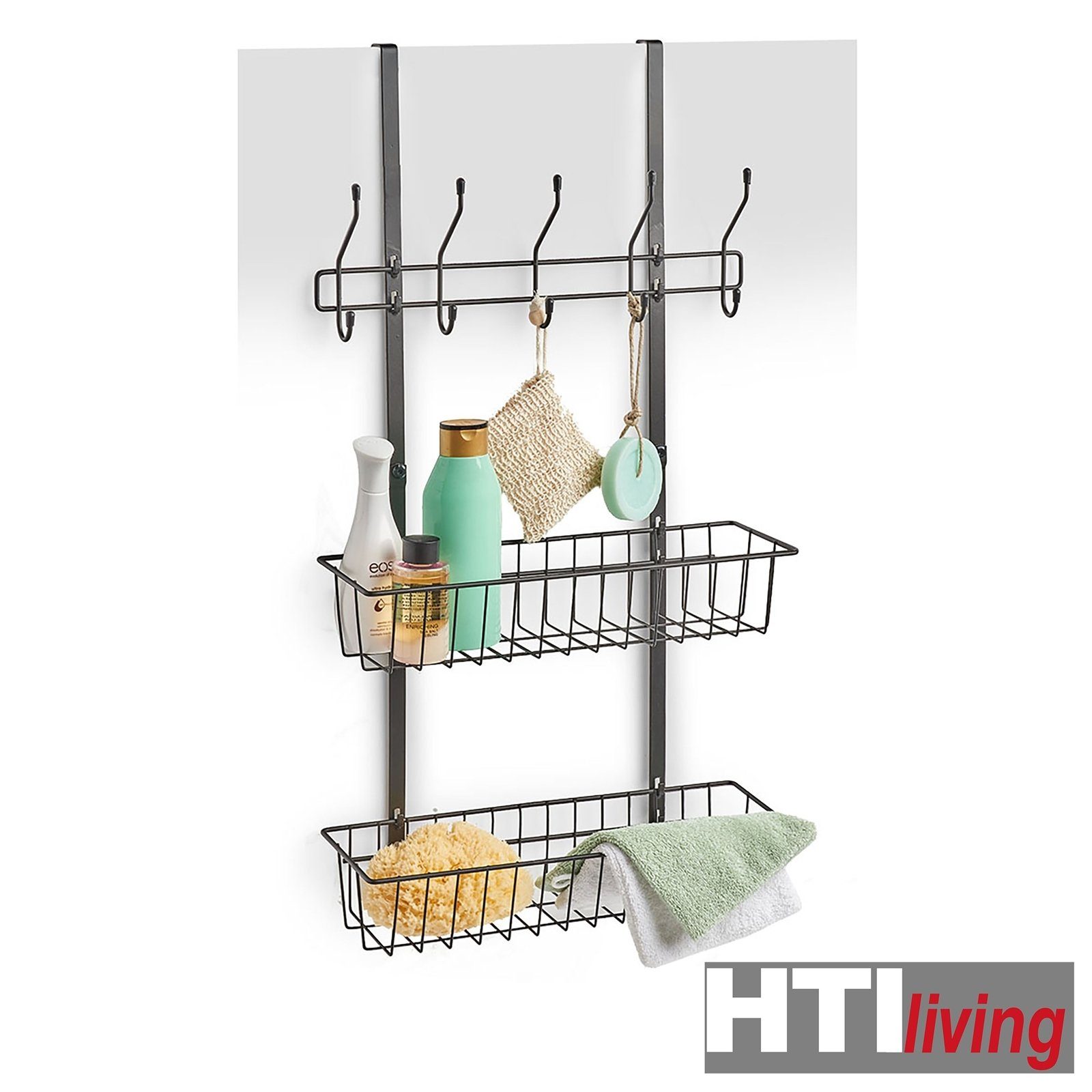 HTI-Living Türregal Tür-Hängeregal mit 2 Körben, Stück 1-tlg., Türregal Handtuchhalter