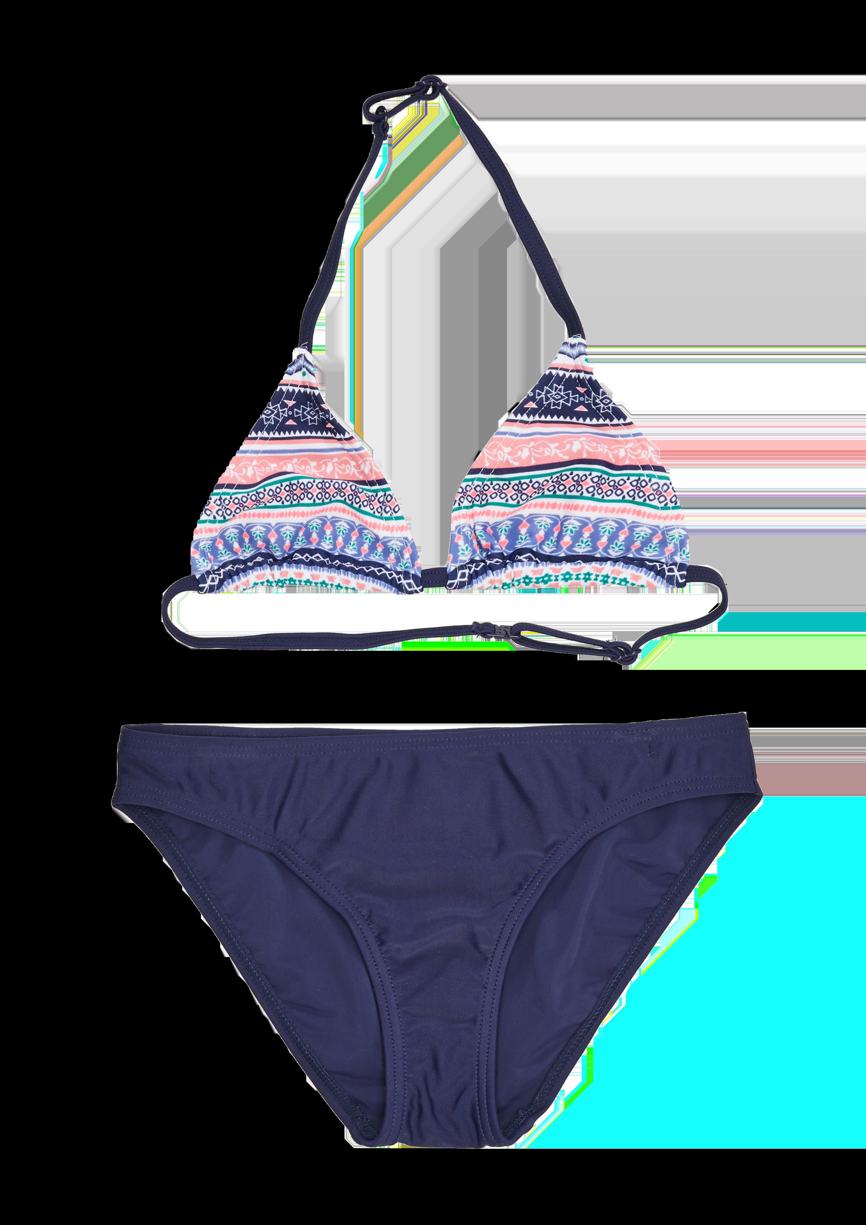 Gemusterter Neckholder-Bikini  524.720.257.97240-21573