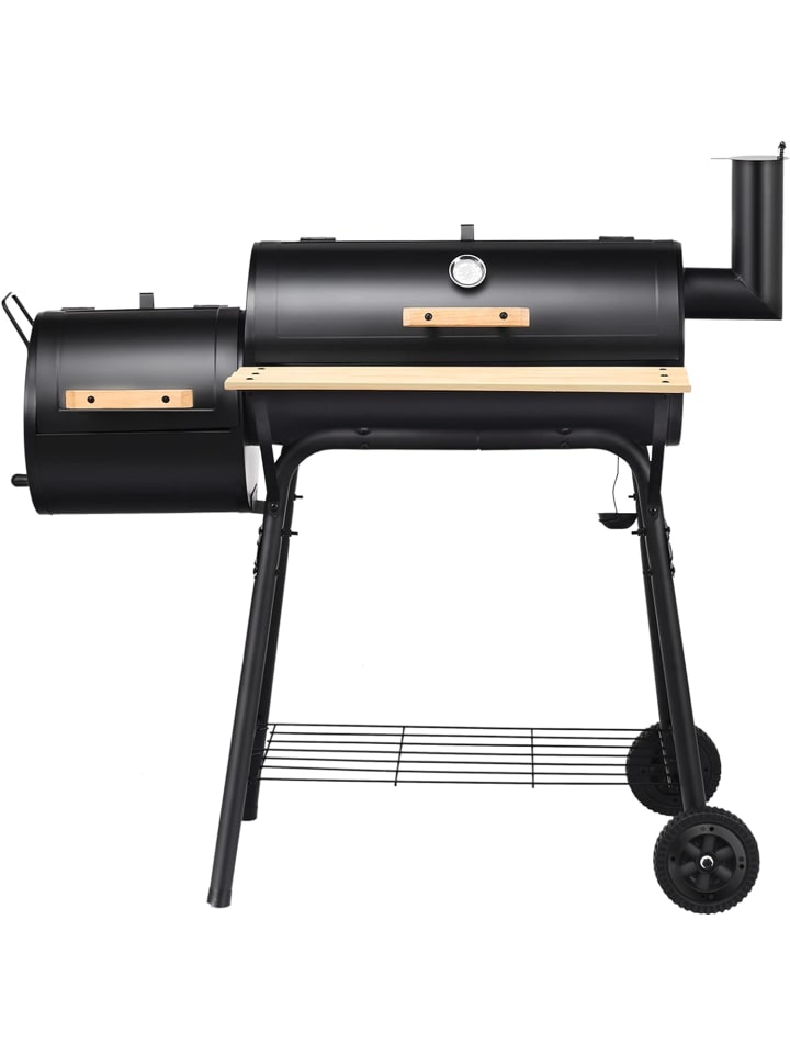COSTWAY Holzkohlegrill mit Deckel in Schwarz günstig kaufen onesize