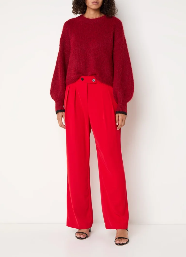 Co'Couture Cadeau high waist loose fit trousers with side pockets