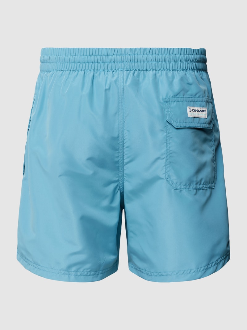 Badehose mit elastischem Bund in blau
