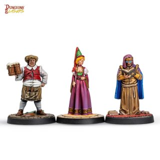 Dungeons & Lasers - Townsfolk Miniature Pack