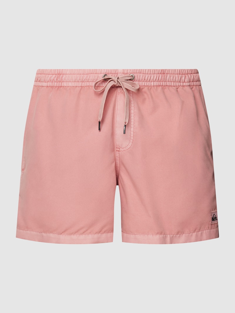 Badehose mit Label-Details Modell 'EVERYDAY SURF WASH' in koralle