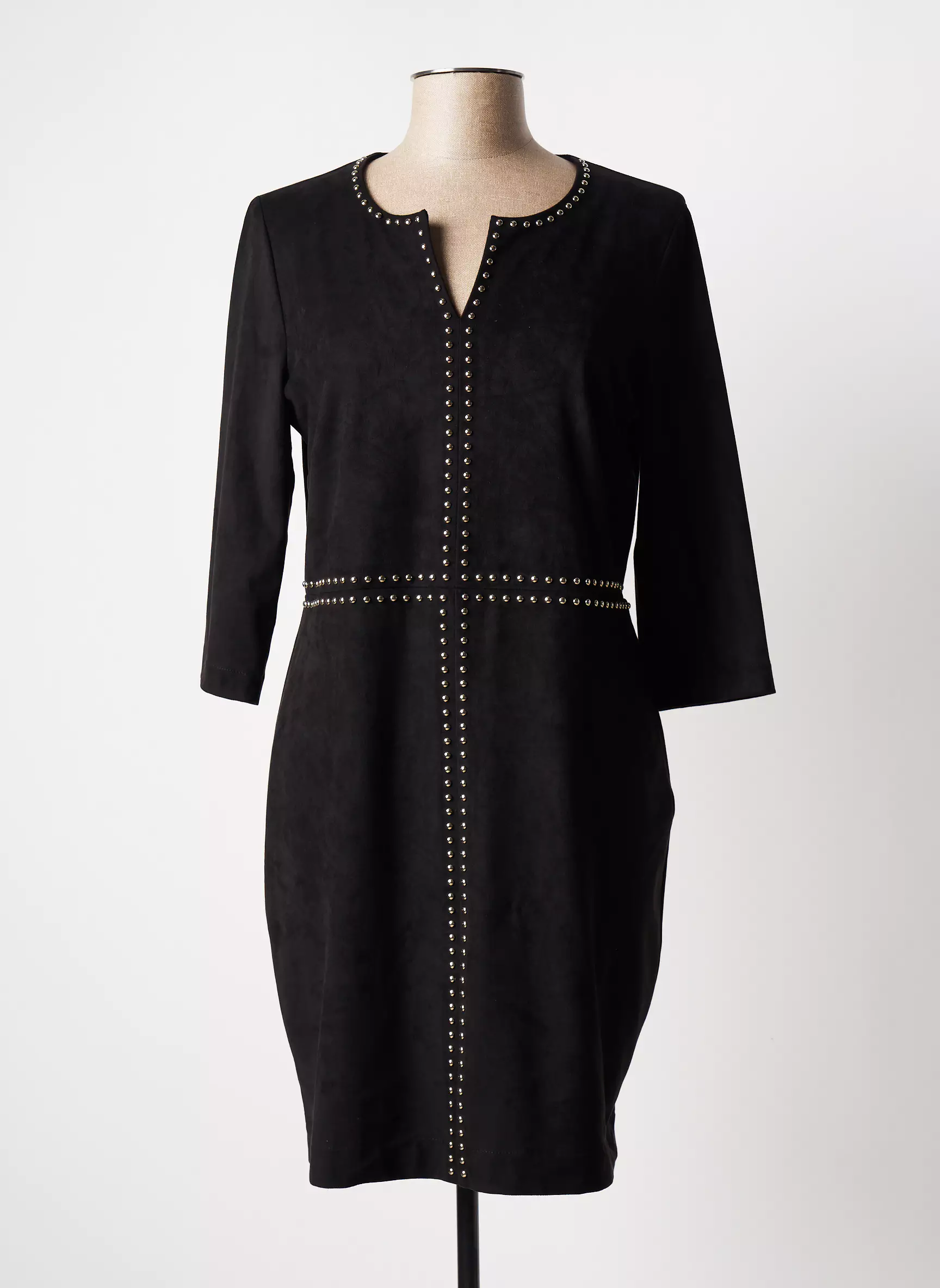 Indies Robes Mi Longues Femme couleur noir