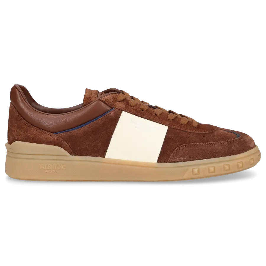 Valentino Garavani - Sneaker low UPVILLAGE Veloursleder - braun