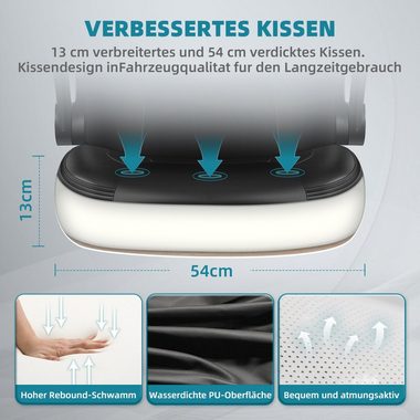 Aiidoits Gaming-Stuhl Bürostuhl, Gaming Stuhl, Chefsessel Gaming Sessel Computerstuhl (Packung), 90° klappbare Armlehne