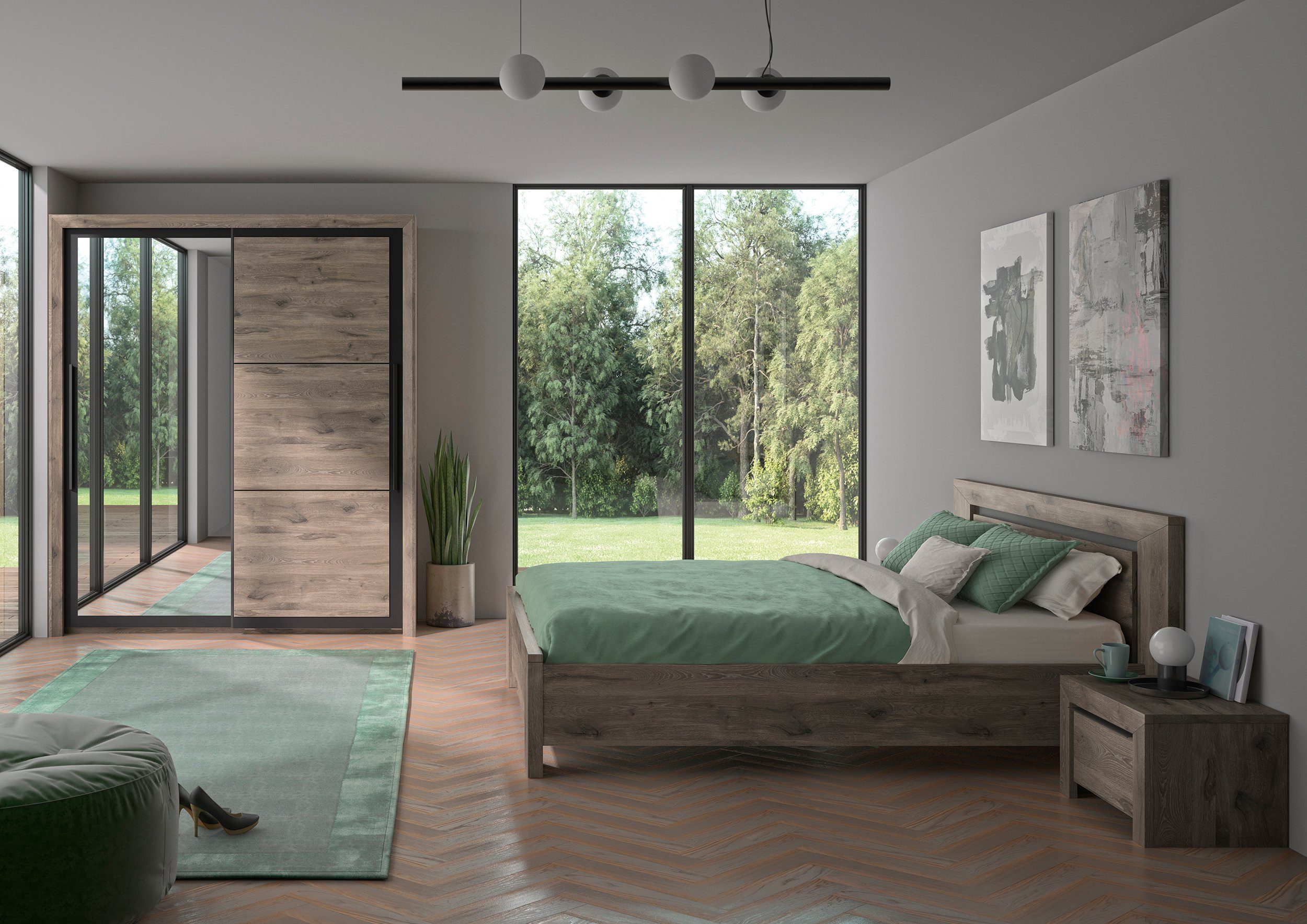 Gami Jugendzimmer-Set Brugge, (Set, 4-St), In 2 Farben erhältlich