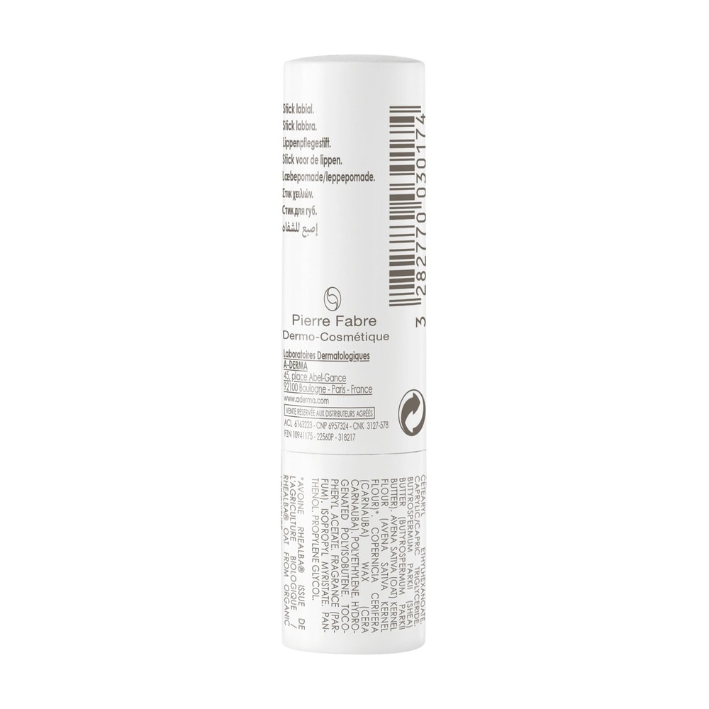 A-Derma Stick Lèvres 4g Stick lèvres