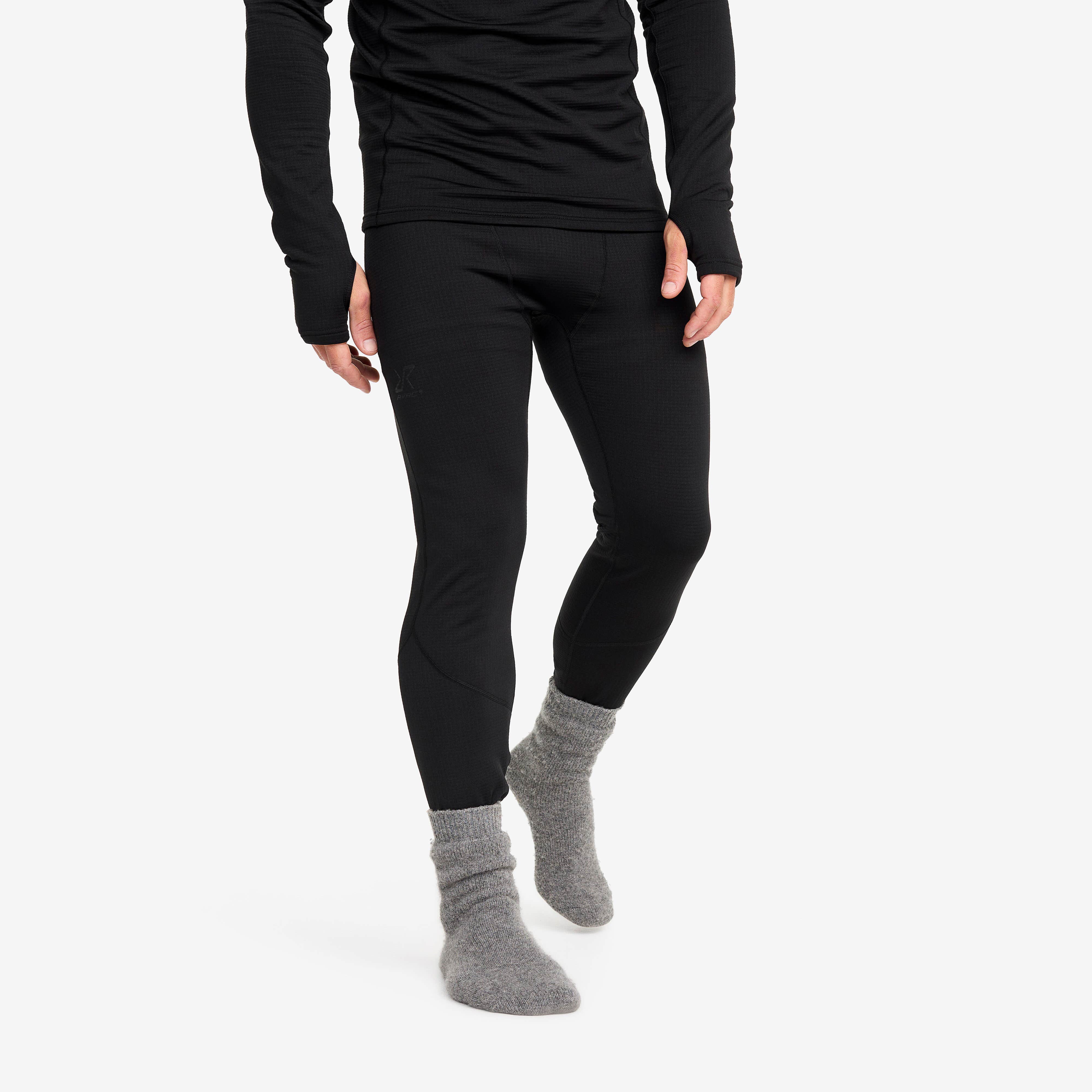 Waffle Baselayer Pants Homme Black