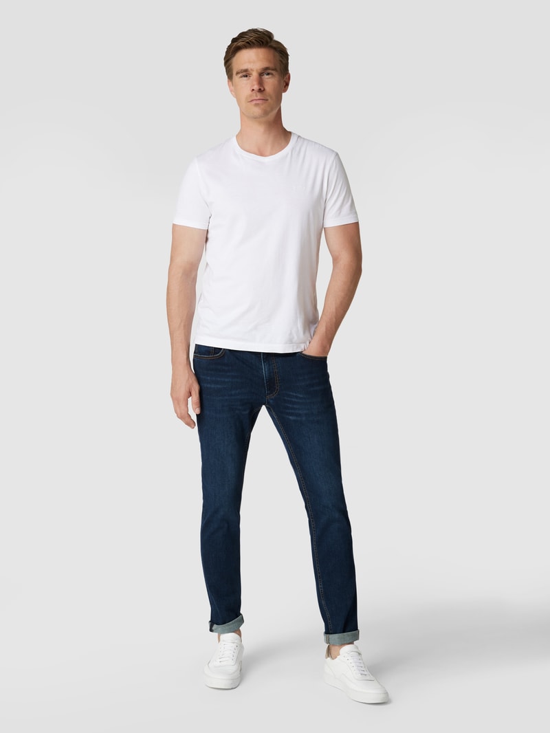 Modern Fit Jeans mit hohem Stretch-Anteil Modell 'Chuck' - 'Hi-Flex' in blau