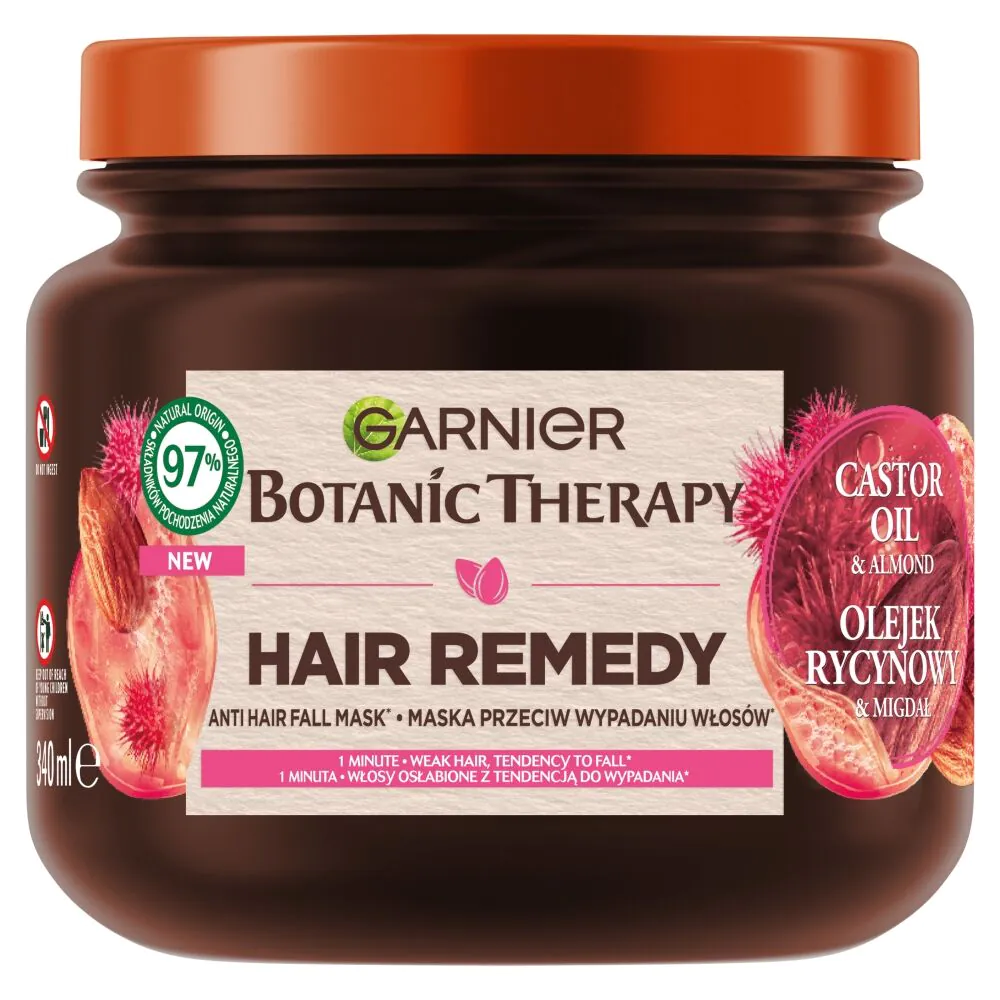 Garnier Botanical Therapy plaukų kaukė su ricinos aliejumi ir migdolais