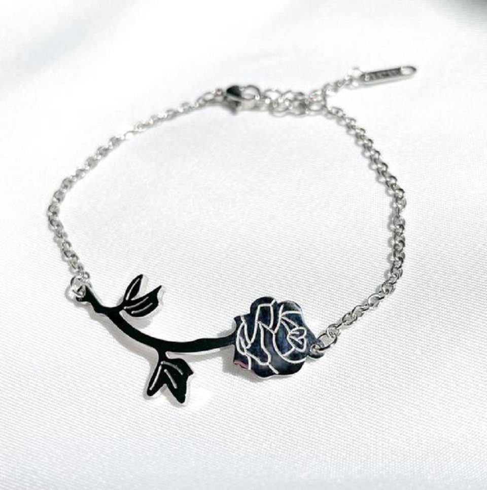 ENGELSINN Armband Schmuck Rose Edelstahl Silber inkl. Geschenkbox (1-tlg)