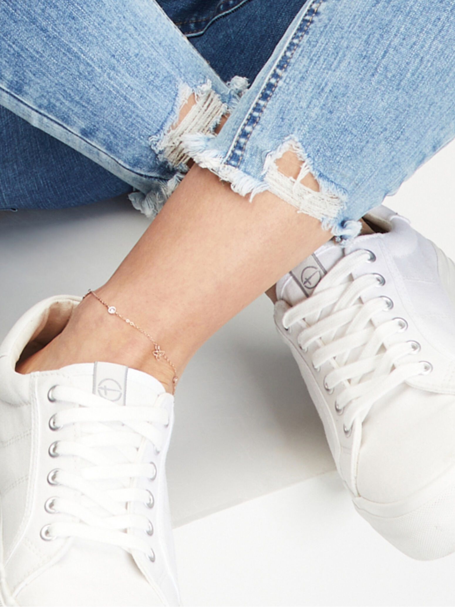 Bracelet de cheville - or rose