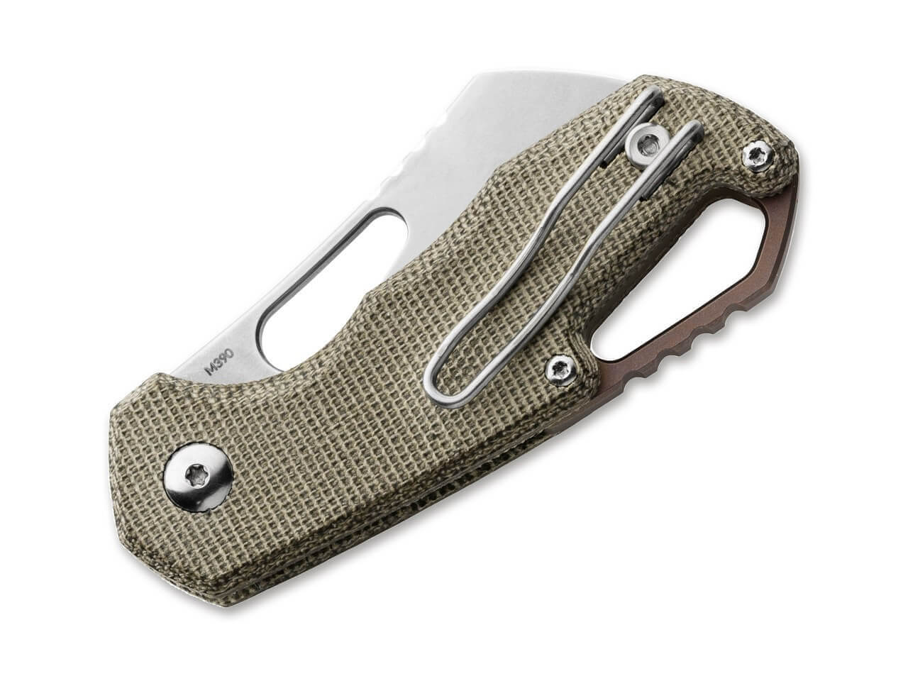 Isonzo M390 Cleaver Micarta Green