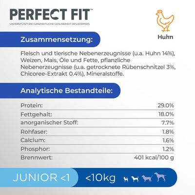 Perfect Fit Junior <1 (<10 kg) mit Huhn