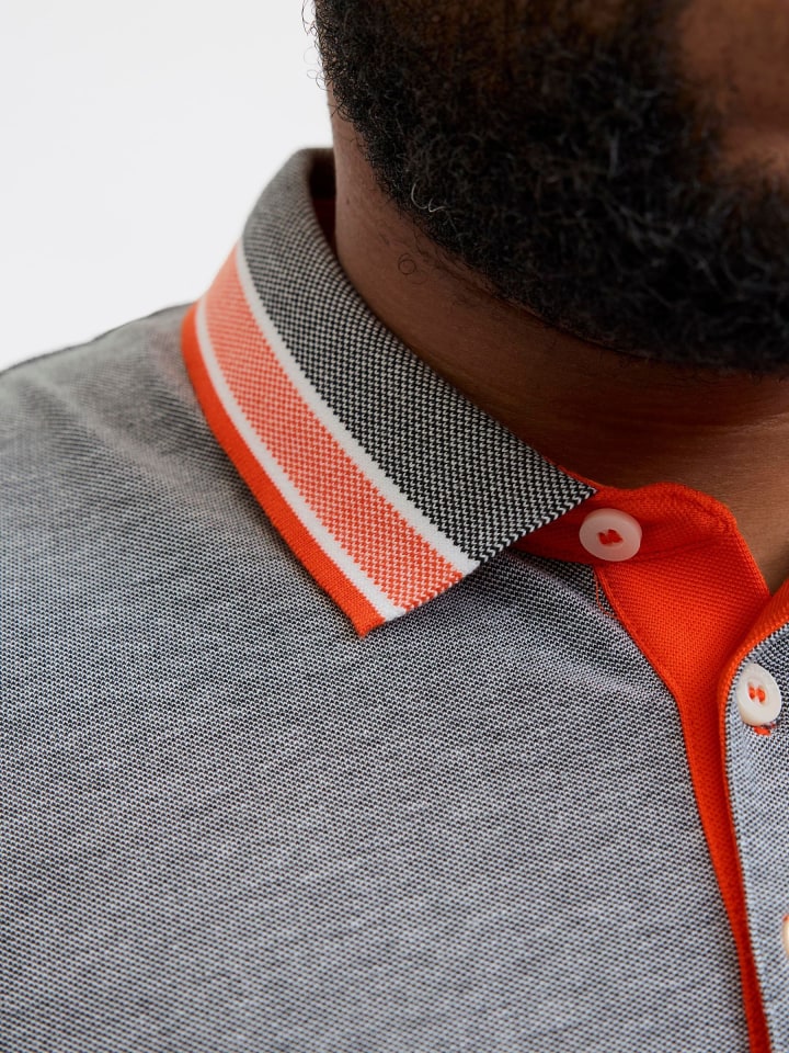 JACK & JONES PLUS Poloshirt in Navy Blazer günstig kaufen