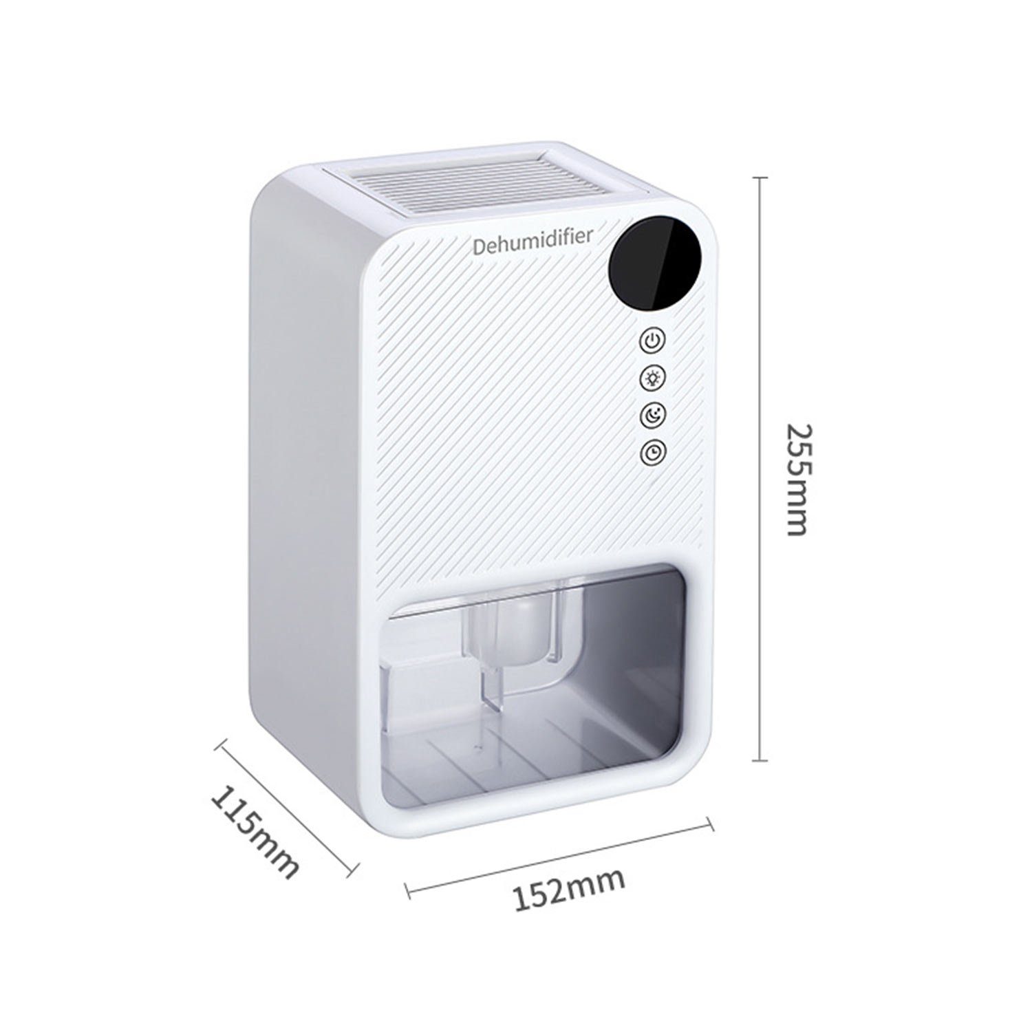 MAGICSHE Luftreiniger 1100ml Kleiner Luftentfeuchter, Schlafmodus, für 20 m² Räume, für Büros/Schlafzimmer/Badezimmer