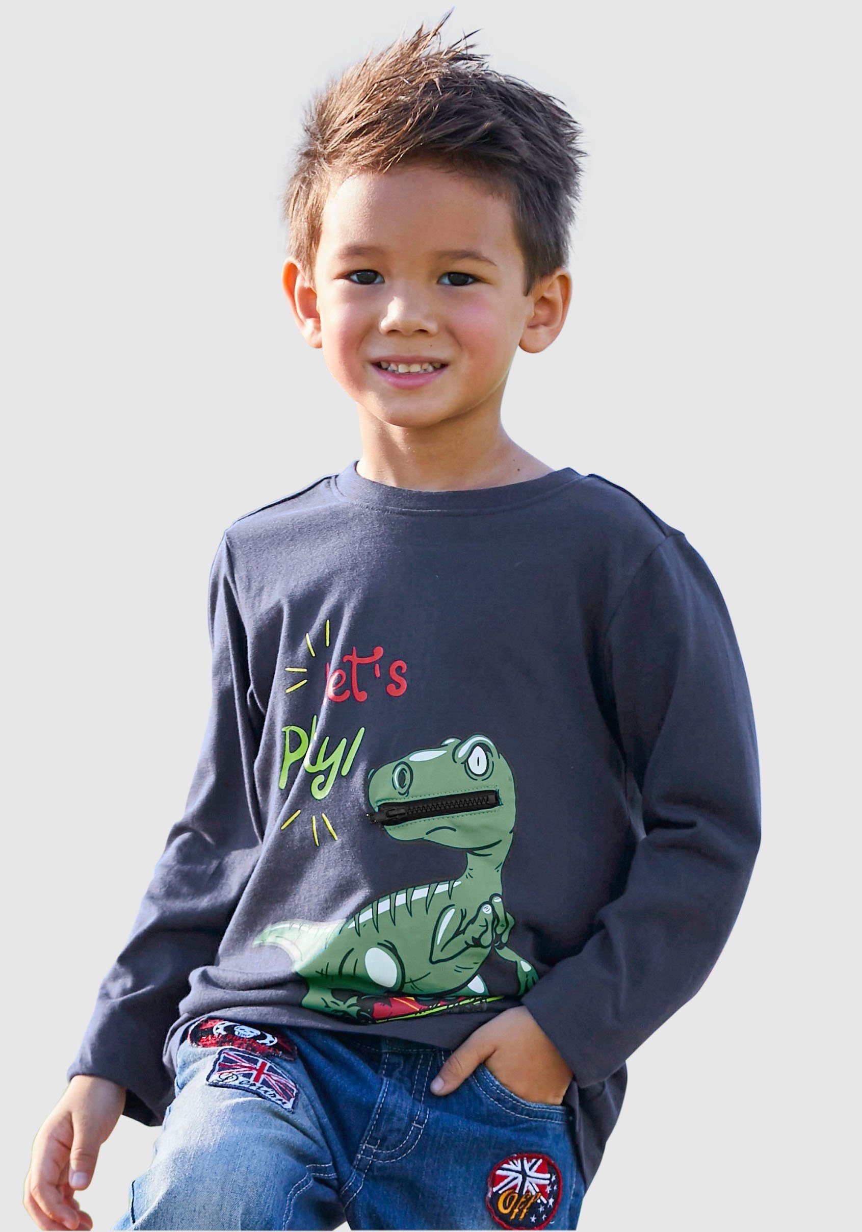 KIDSWORLD Langarmshirt LET´S PLAY