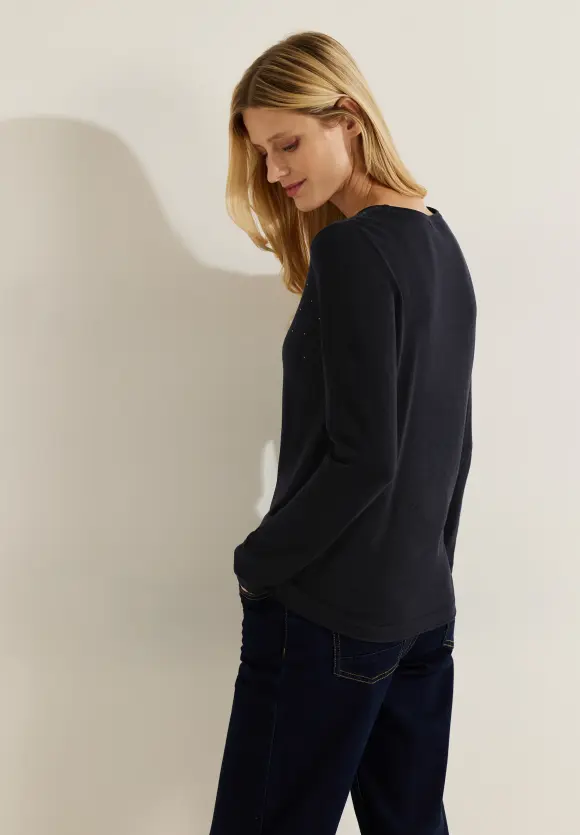 CECIL Pullover mit Steinchendeko