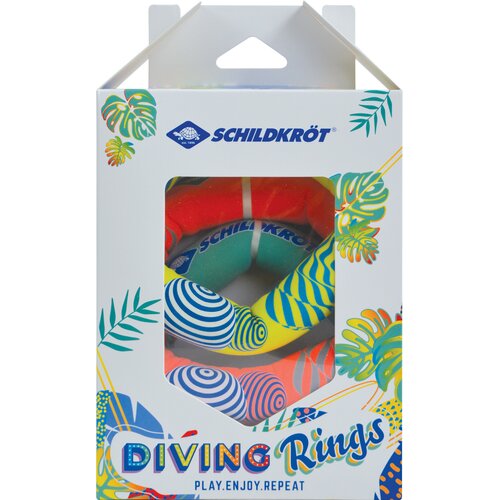 SCHILDKRÖT NEOPREN DIVING RINGS, 3 TAUCHRINGE MIT SANDFÜLLUNG, Ø 14CM, GUT ZU GREIFEN, ST