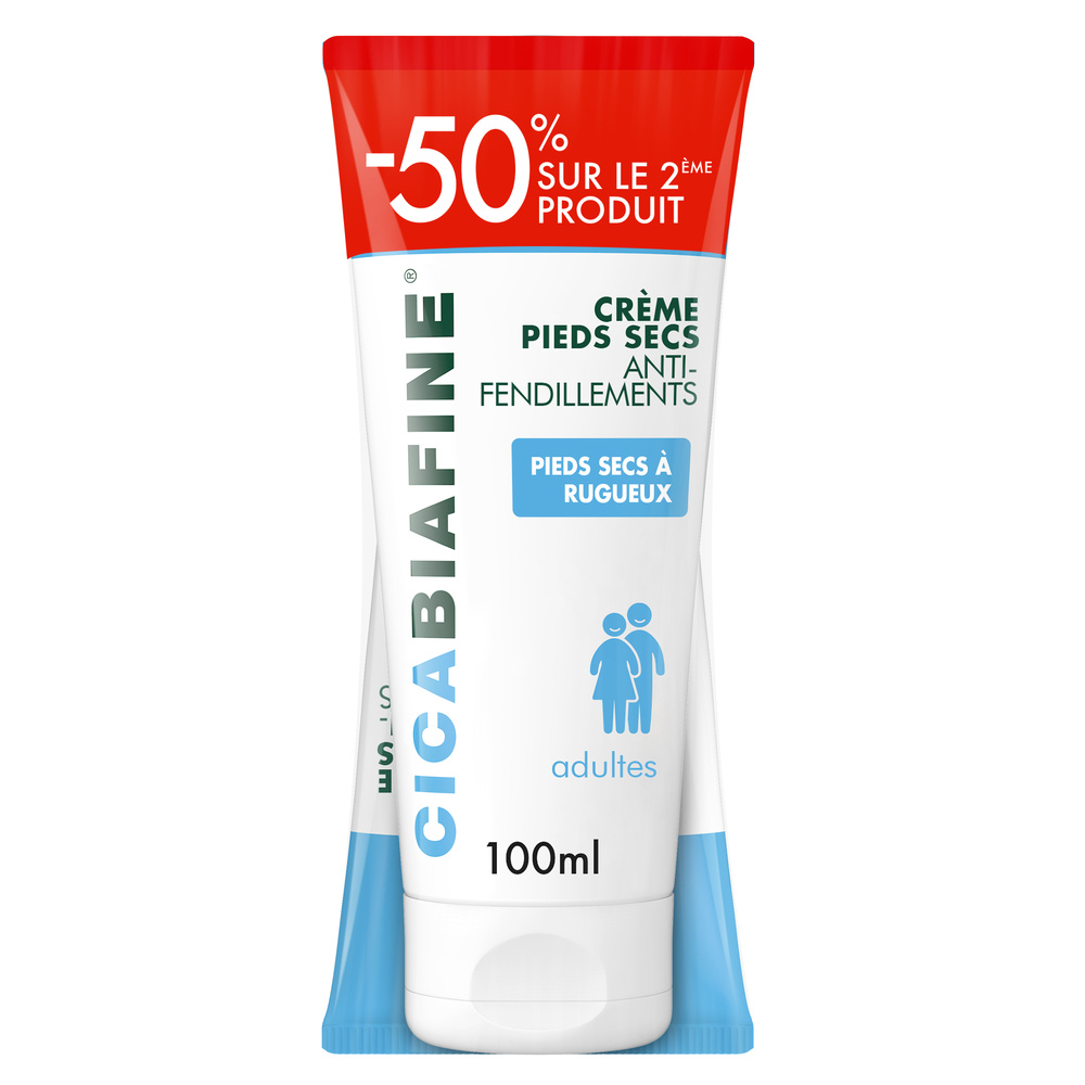 cicabiafine CicaBiafine® Duo Crèmes Pieds Secs Anti-Fendillements 2 x 100 ml Crème pieds