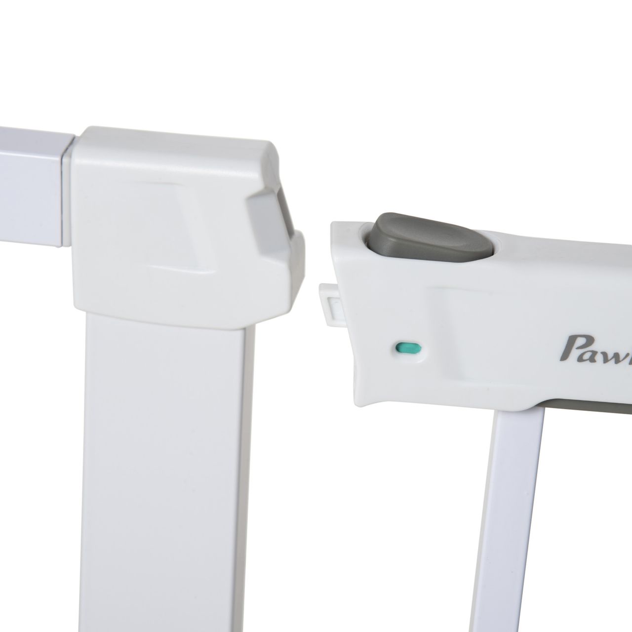 PawHut Türschutzgitter, Treppengitter, 75-96 cm Hundegitter ohne Bohren, Stahl