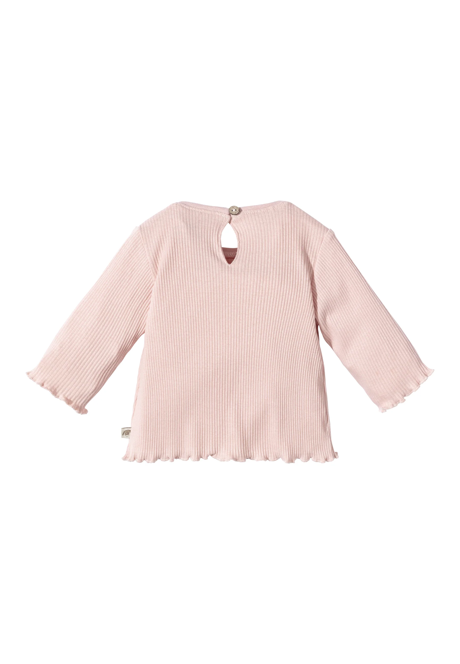 Shirt Hase Happy mit Kellerfalte und Deko-Schleifchen