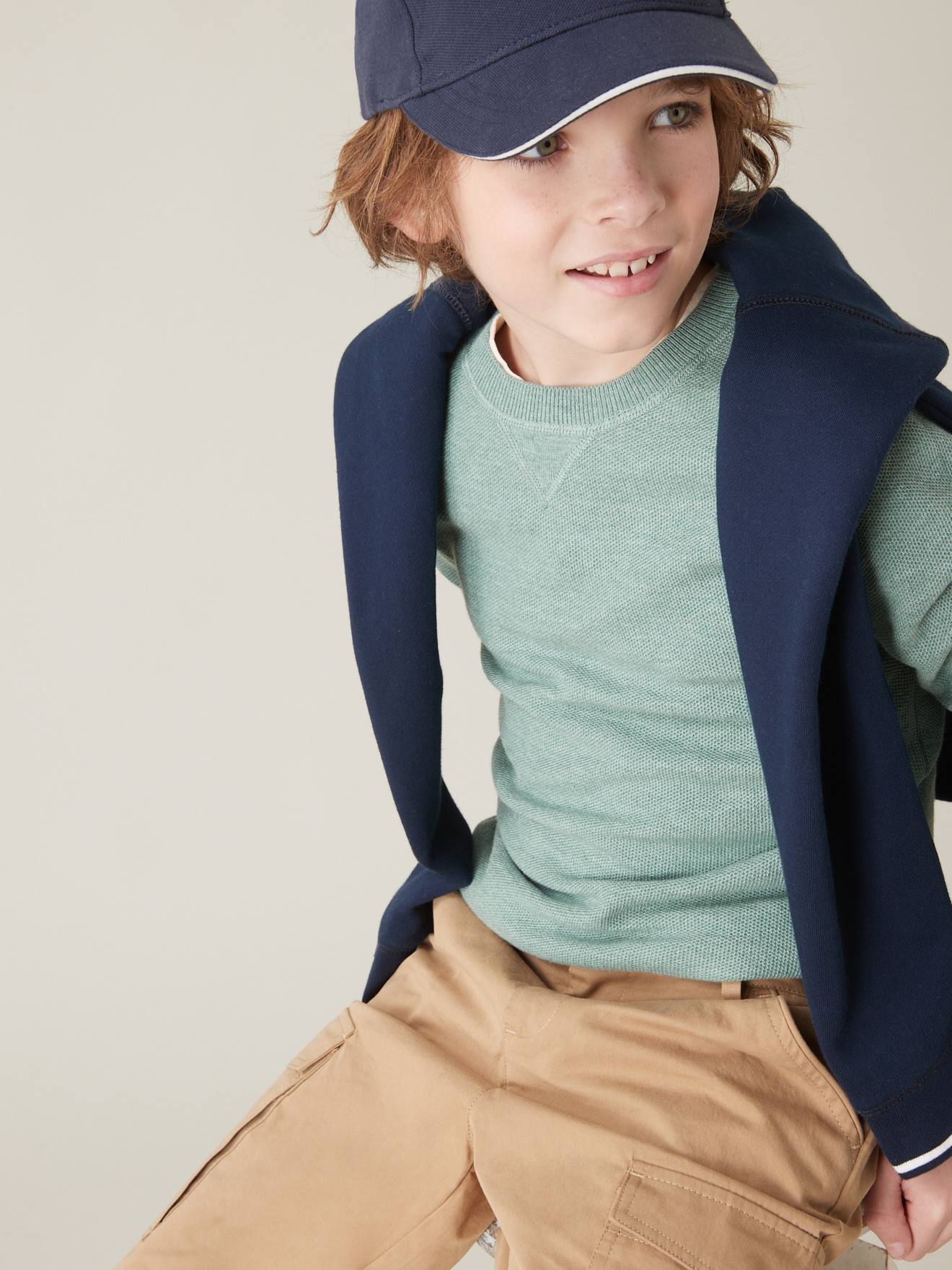 Cyrillus Jungen Sweatshirt CYRILLUS - aqua