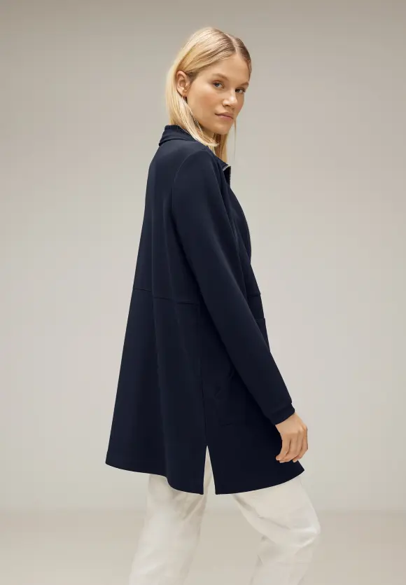 Street One Lange Sweatjacke mit Zipper