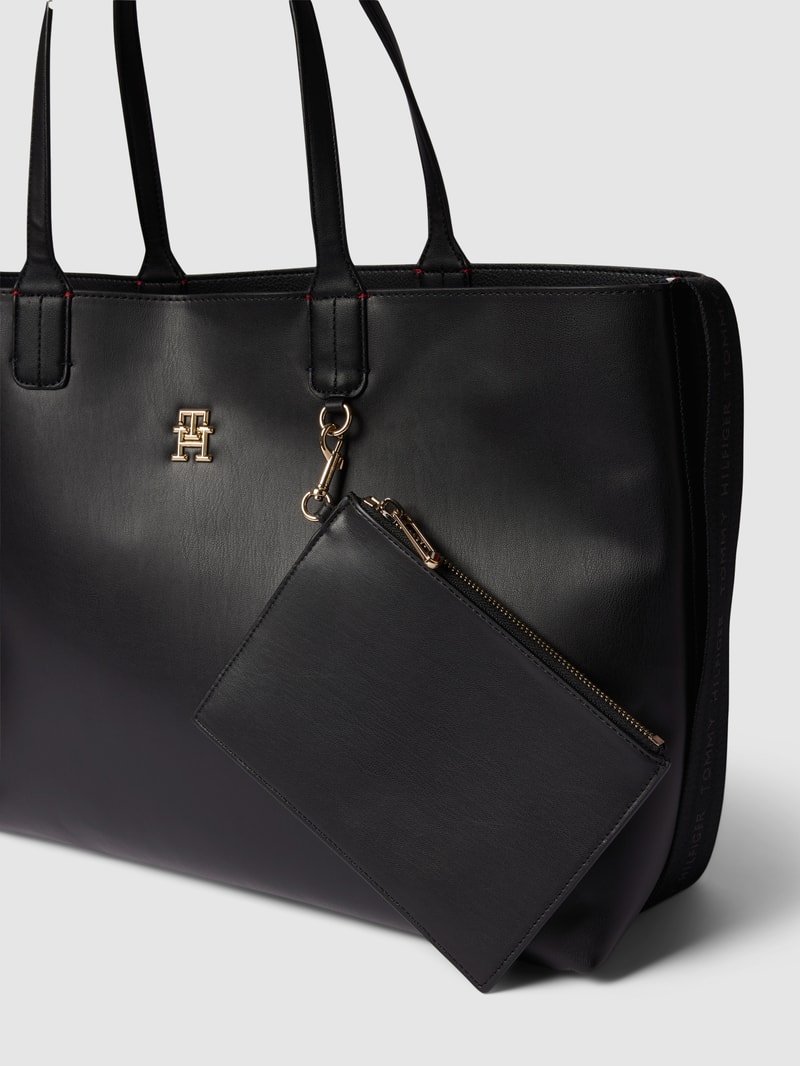 Shopper in Leder-Optik Modell 'ICONIC' in schwarz