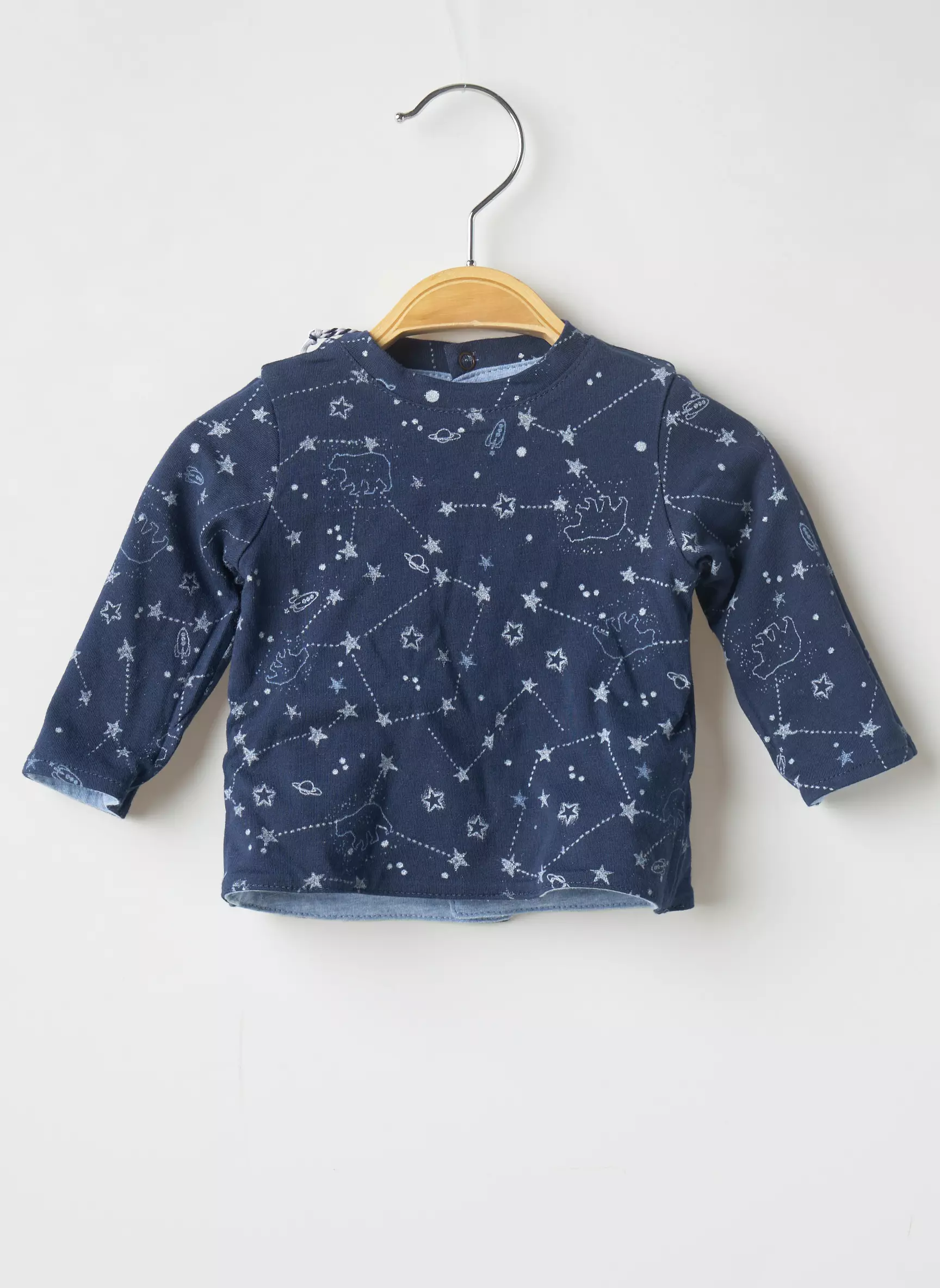 3 Pommes Tshirts Garcon couleur bleu