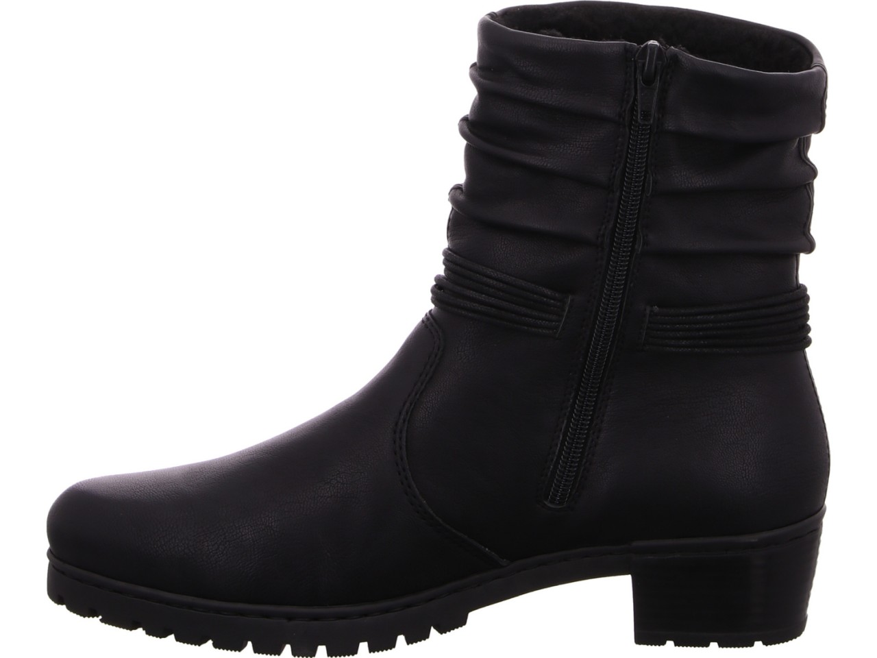 RIEKER Schnür-Stiefeletten schwarz