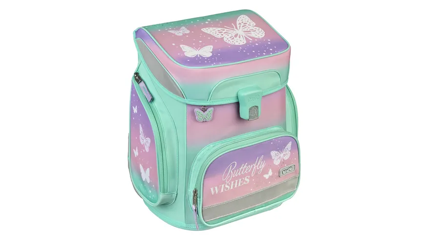 Scooli Butterfly EasyFit Schulranzen-Set 5teilig