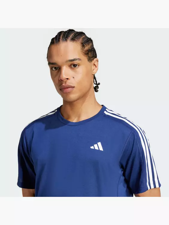 adidas Own the Run 3-Streifen T-Shirt