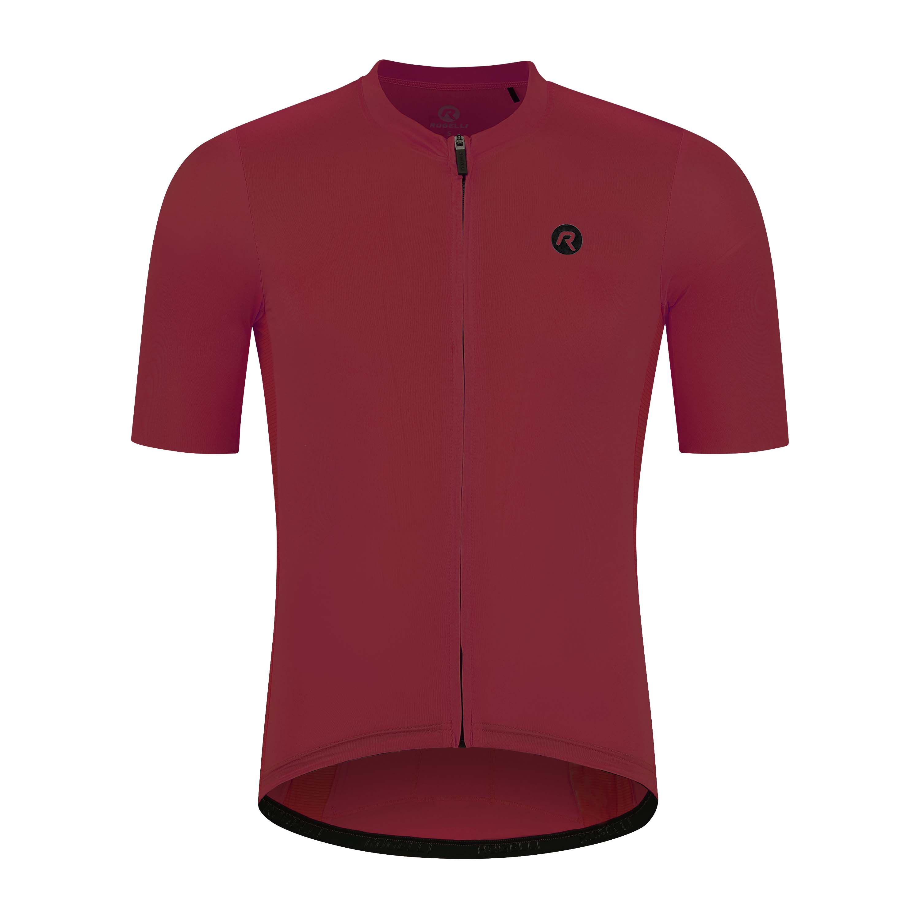 Rogelli Distance Weinrot Herren Radtrikot Kurzarm