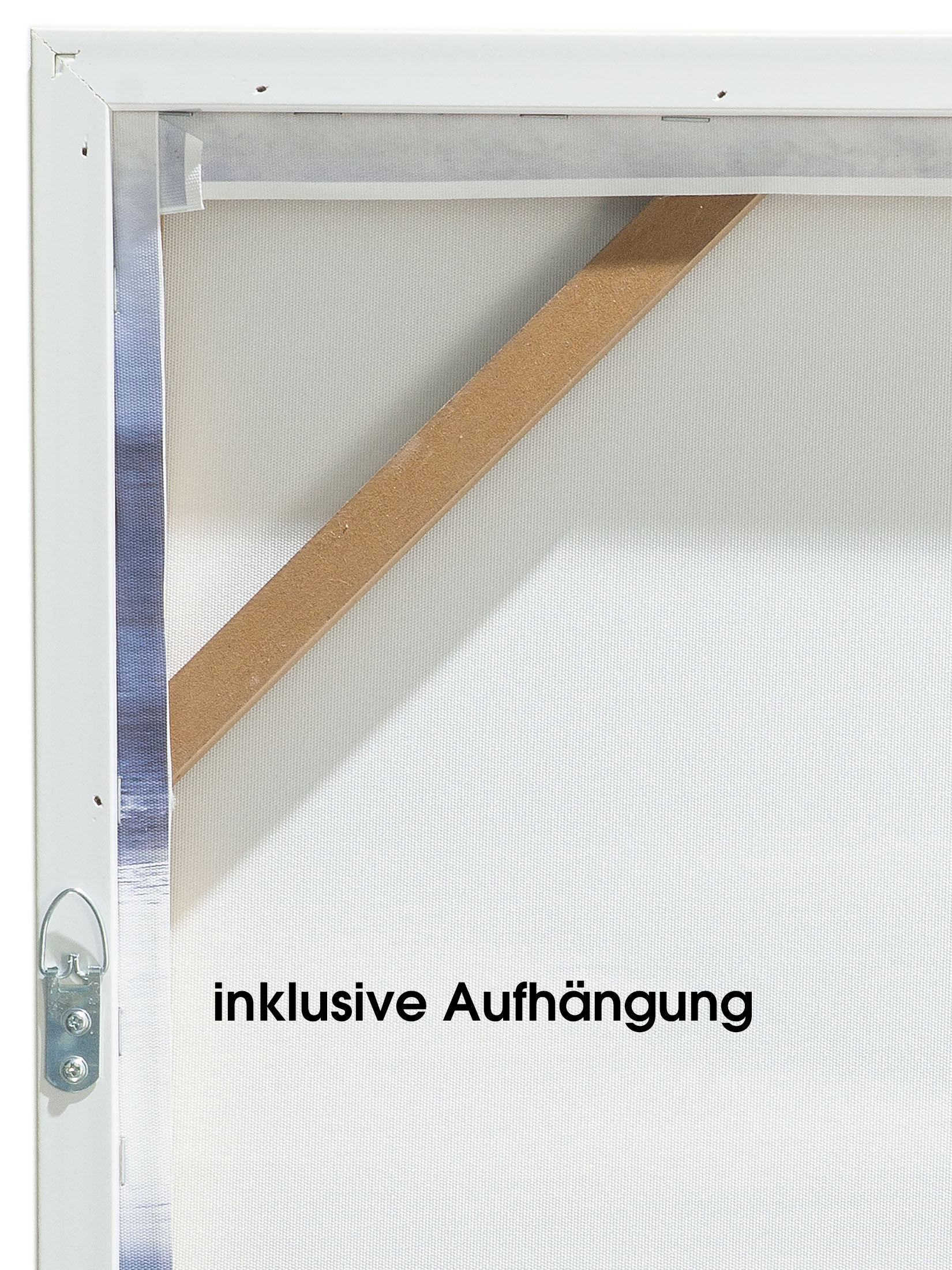Orkan Leinwand-Druck-handbemalt, Blau