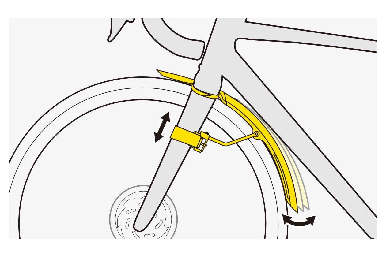 Topeak TetraFender R1 & R2 Schutzblech Set fu00fcr Rennrad