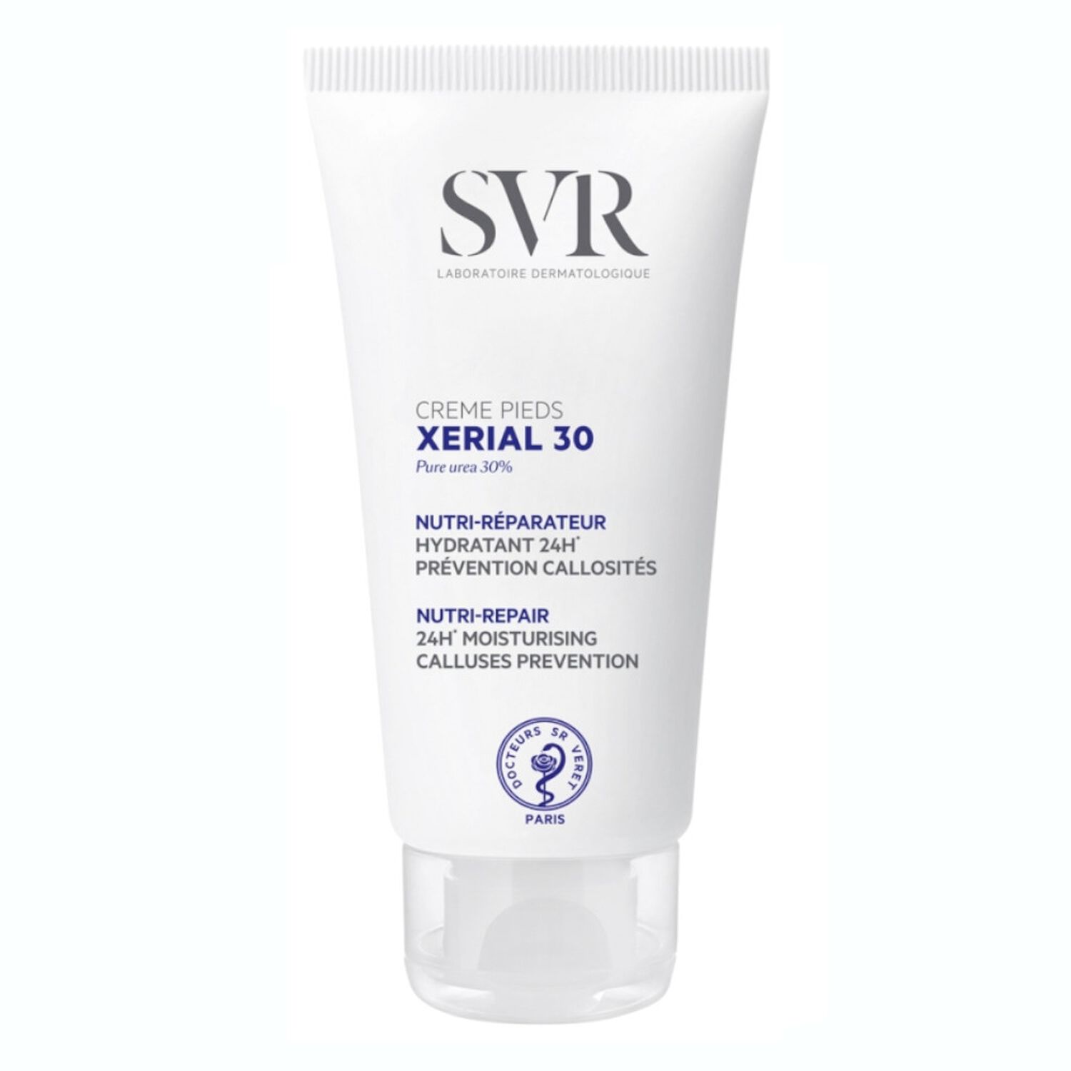 SVR Xerial 30 Crème Pieds Nutri-Réparateur Hydratant 24h, Prévention Callosités 50 ml
