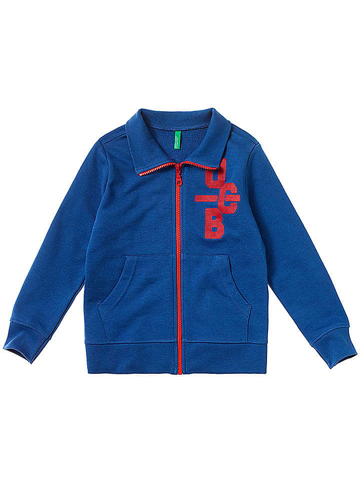 Benetton Sweatjacke in Blau günstig kaufen 128 cm