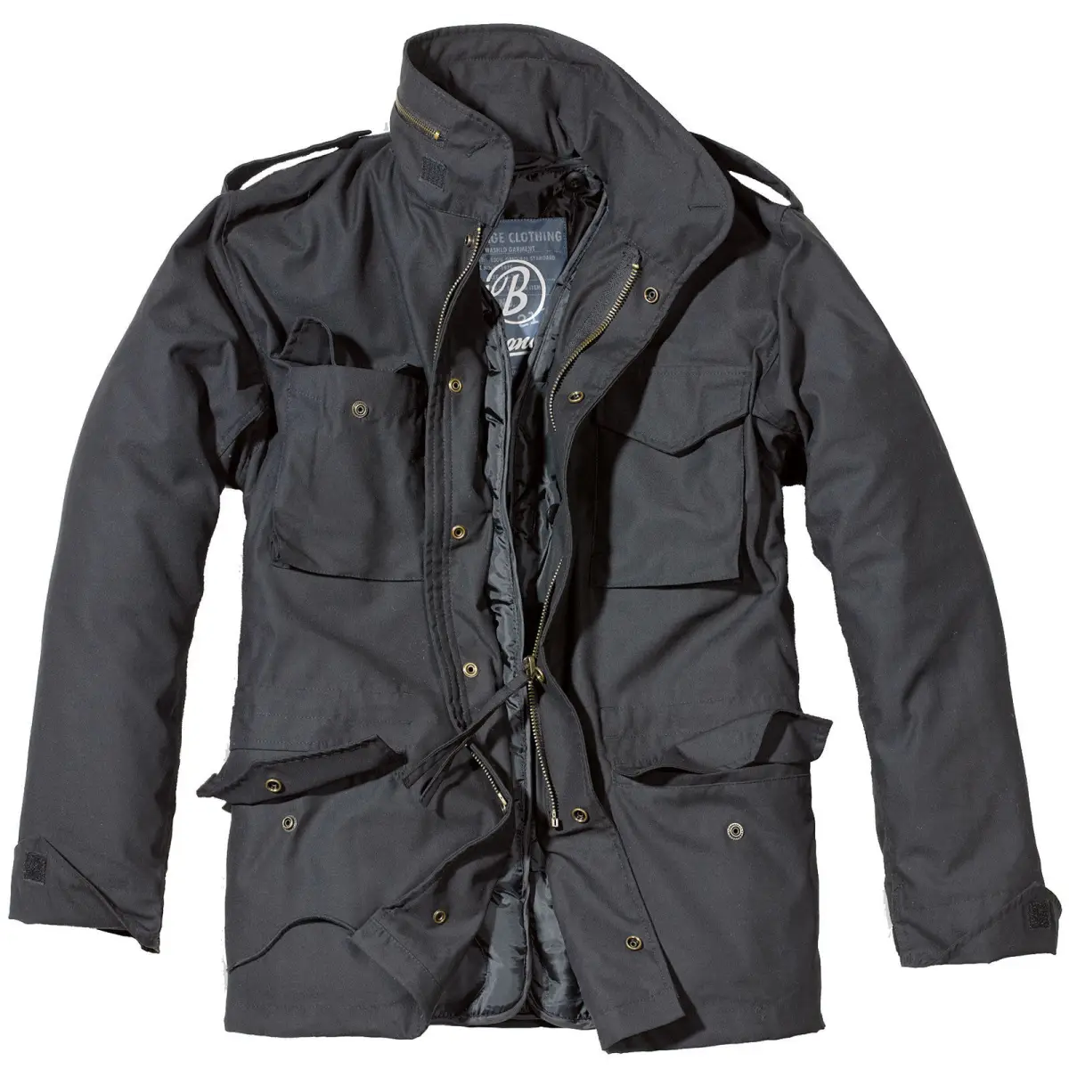 US Feldjacke M65 mit Steppfutter schwarz