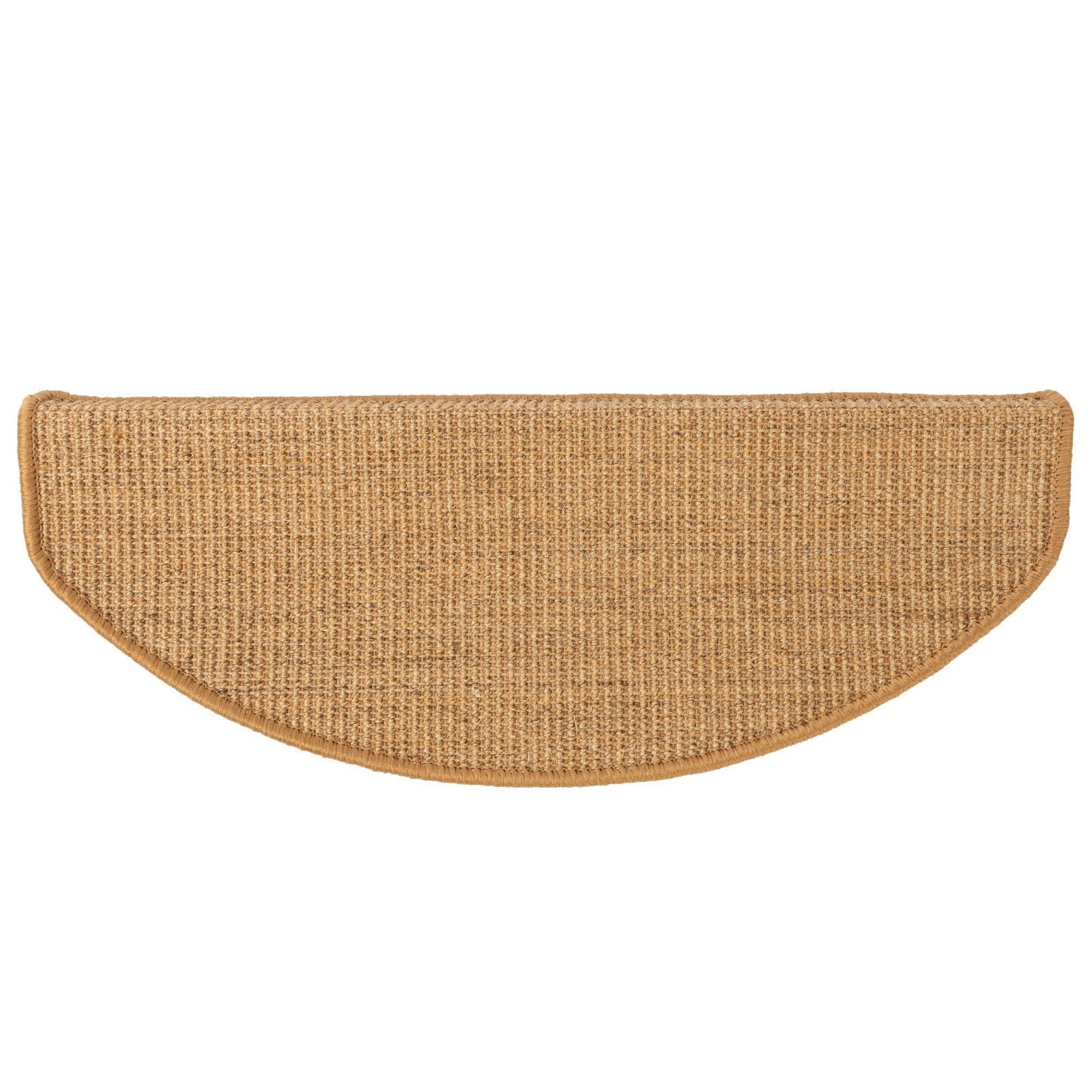 Stufenmatte Sylt, Treppenschutz in vielen Farben & Größen, Treppenschoner, Floordirekt, Halbrund, Höhe: 6 mm, 100% Sisal
