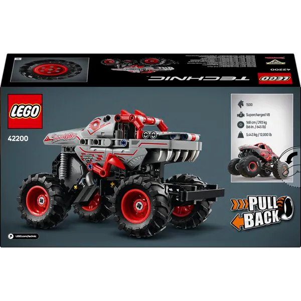 LEGO Technic 42200 Monster Jam ThunderROARus -vetoauto