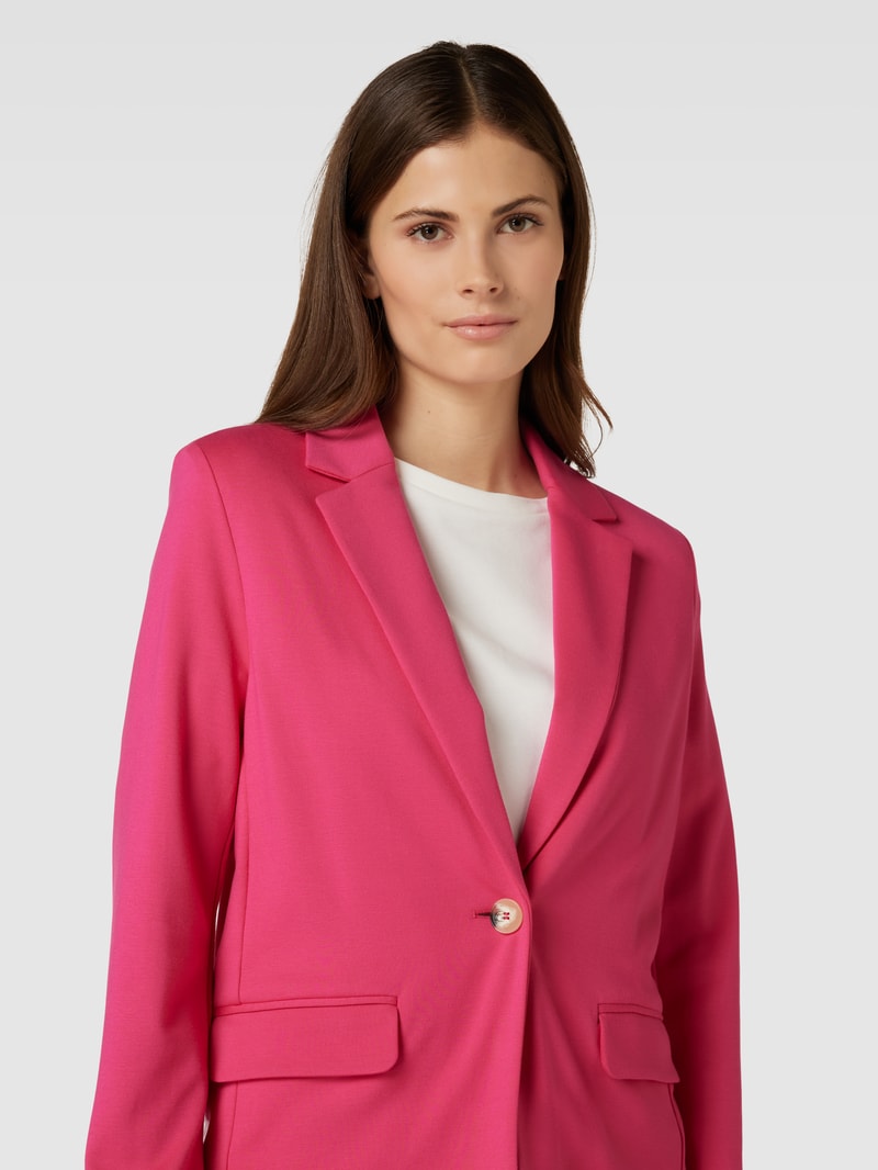 Blazer mit Pattentaschen in pink