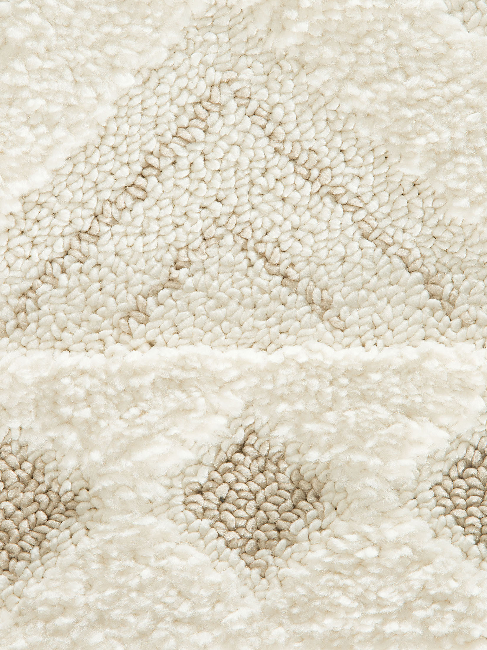 Lessebo Moderner Teppich, Weiß/Beige