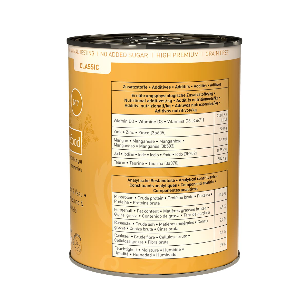 Catz Finefood Classic N° 7 - Rind & Kalb kaufen bei ZooRoyal
