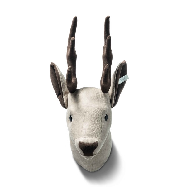 Best of Selection Hirschkopf, 35 cm, beige