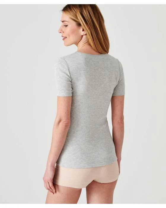 T-shirt manches courtes fine côte Thermolactyl