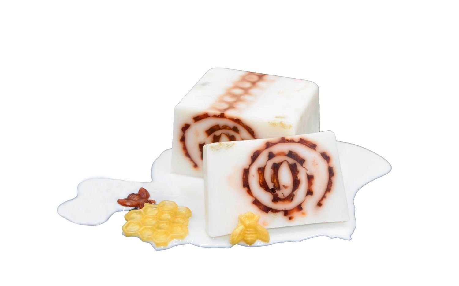 Nesbel - Spüren Sie die Reinheit? Handseife Milch und Honig, Glycerin Hand-und Dusch Seife mit Ziegenmilch 100g